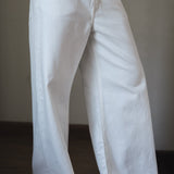 White Denim Pants - AB ESSENTIALS
