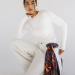 White Denim Pants - AB ESSENTIALS