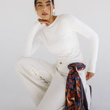 White Denim Pants - AB ESSENTIALS