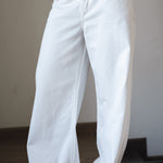 White Denim Pants - AB ESSENTIALS