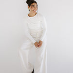 White Denim Pants - AB ESSENTIALS