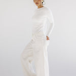 White Denim Pants - AB ESSENTIALS