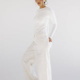 White Denim Pants - AB ESSENTIALS