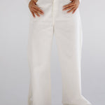 White Denim Pants - AB ESSENTIALS