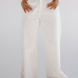 White Denim Pants - AB ESSENTIALS