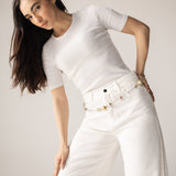 White Denim Pants - AB ESSENTIALS