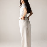 White Denim Pants - AB ESSENTIALS