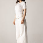 White Denim Pants - AB ESSENTIALS