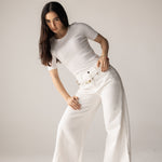 White Denim Pants - AB ESSENTIALS