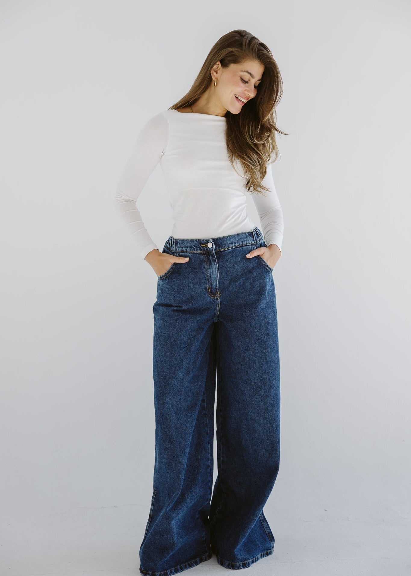 Wide Legs Jeans Pants - AB ESSENTIALS