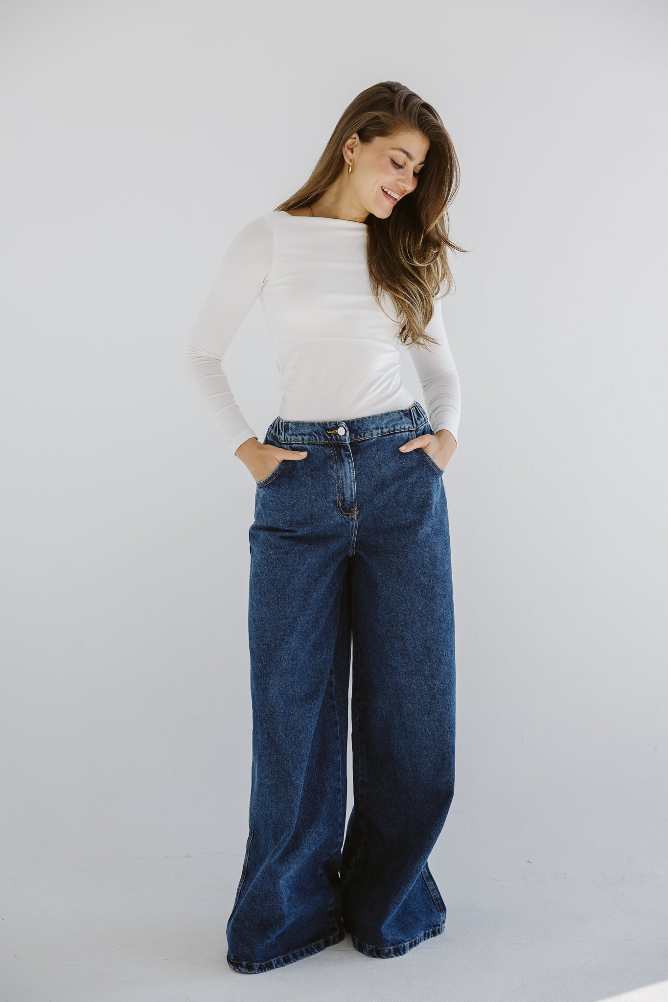 Wide Legs Jeans Pants - AB ESSENTIALS