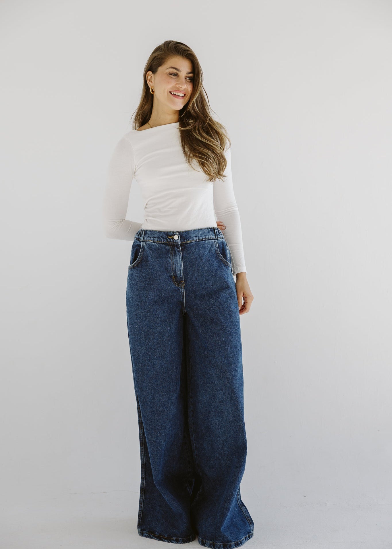 Wide Legs Jeans Pants - AB ESSENTIALS