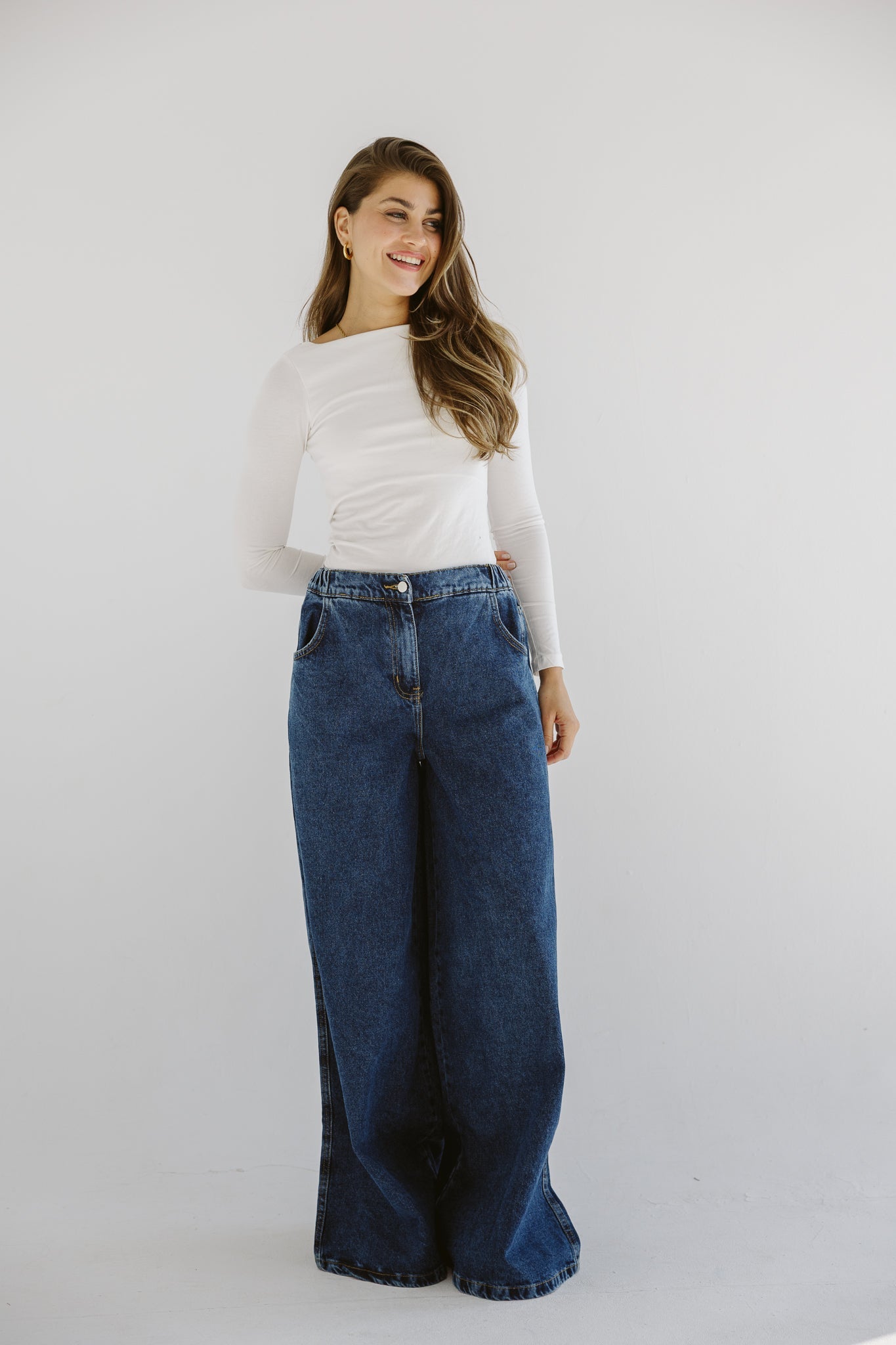 Wide Legs Jeans Pants - AB ESSENTIALS
