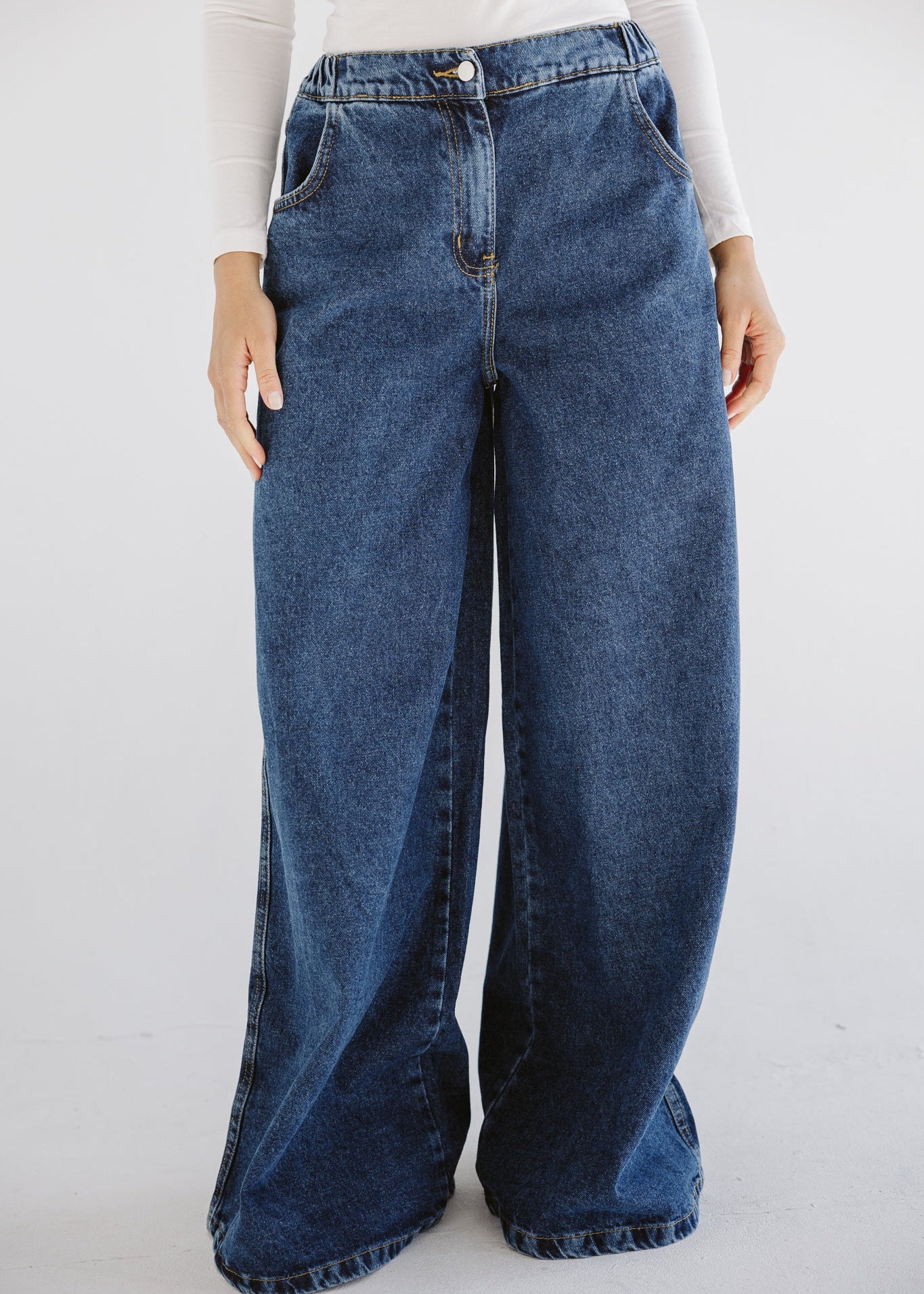 Wide Legs Jeans Pants - AB ESSENTIALS