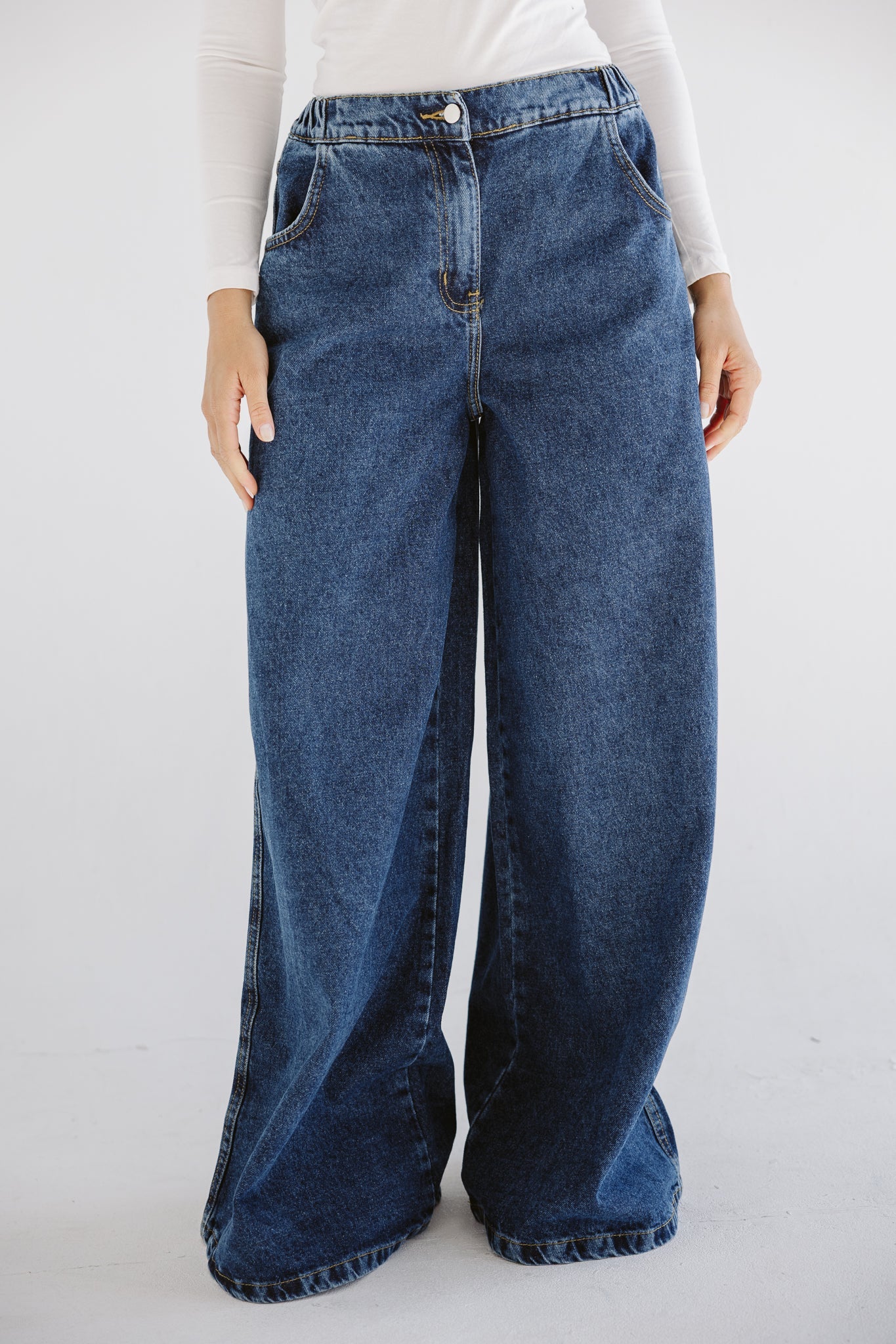 Wide Legs Jeans Pants - AB ESSENTIALS