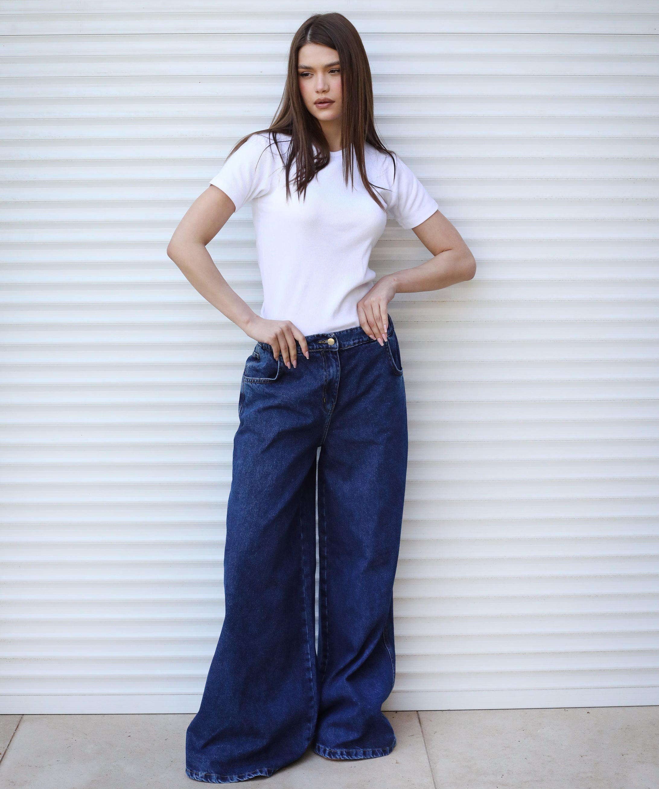 Wide Legs Jeans Pants - AB ESSENTIALS