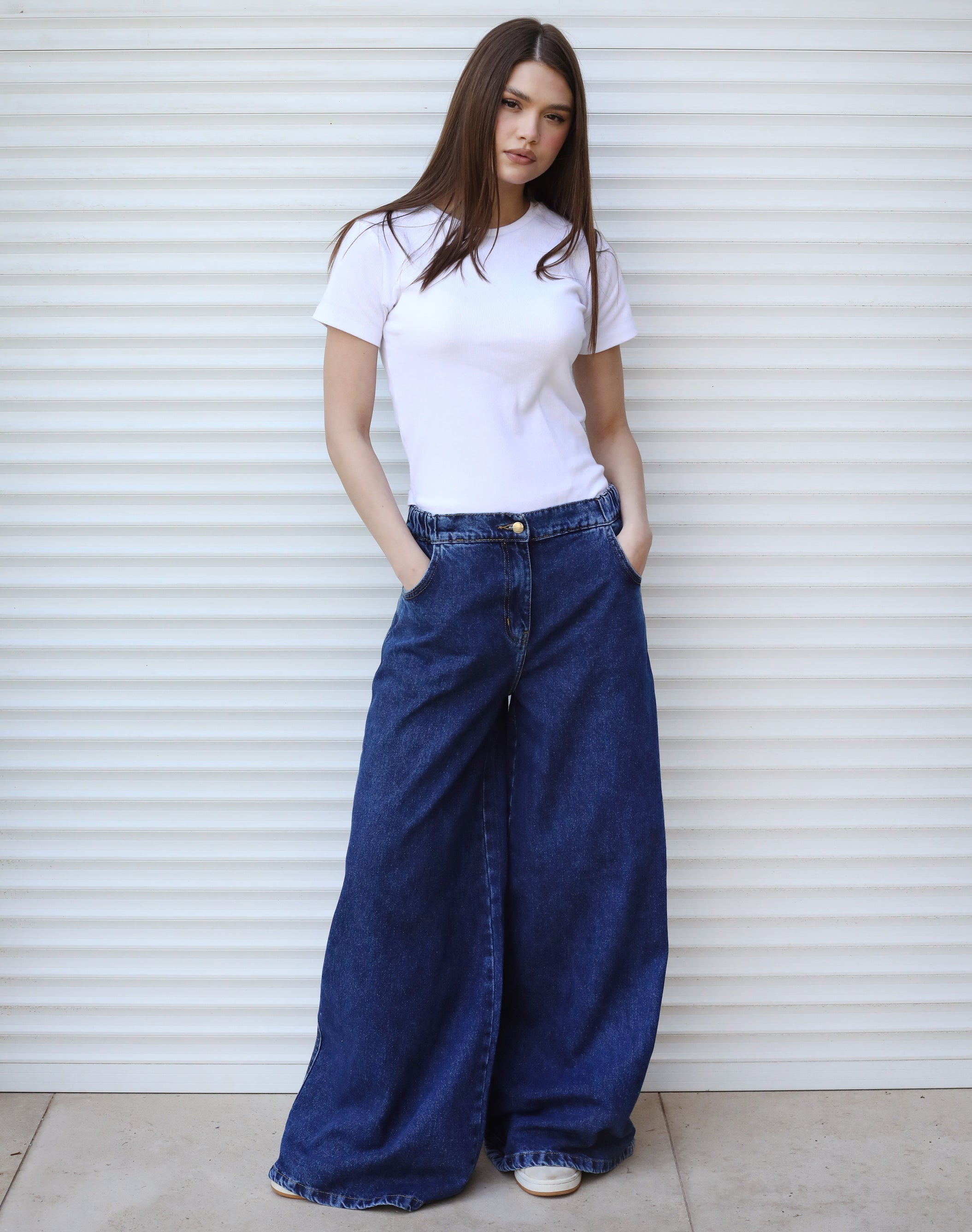Wide Legs Jeans Pants - AB ESSENTIALS