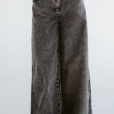 Wide Legs Jeans Pants Black - AB ESSENTIALS