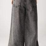 Wide Legs Jeans Pants Black - AB ESSENTIALS