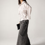 Wide Legs Jeans Pants Black - AB ESSENTIALS