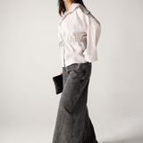 Wide Legs Jeans Pants Black - AB ESSENTIALS