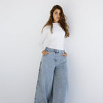 Wide Legs Jeans Pants ICE - AB ESSENTIALS