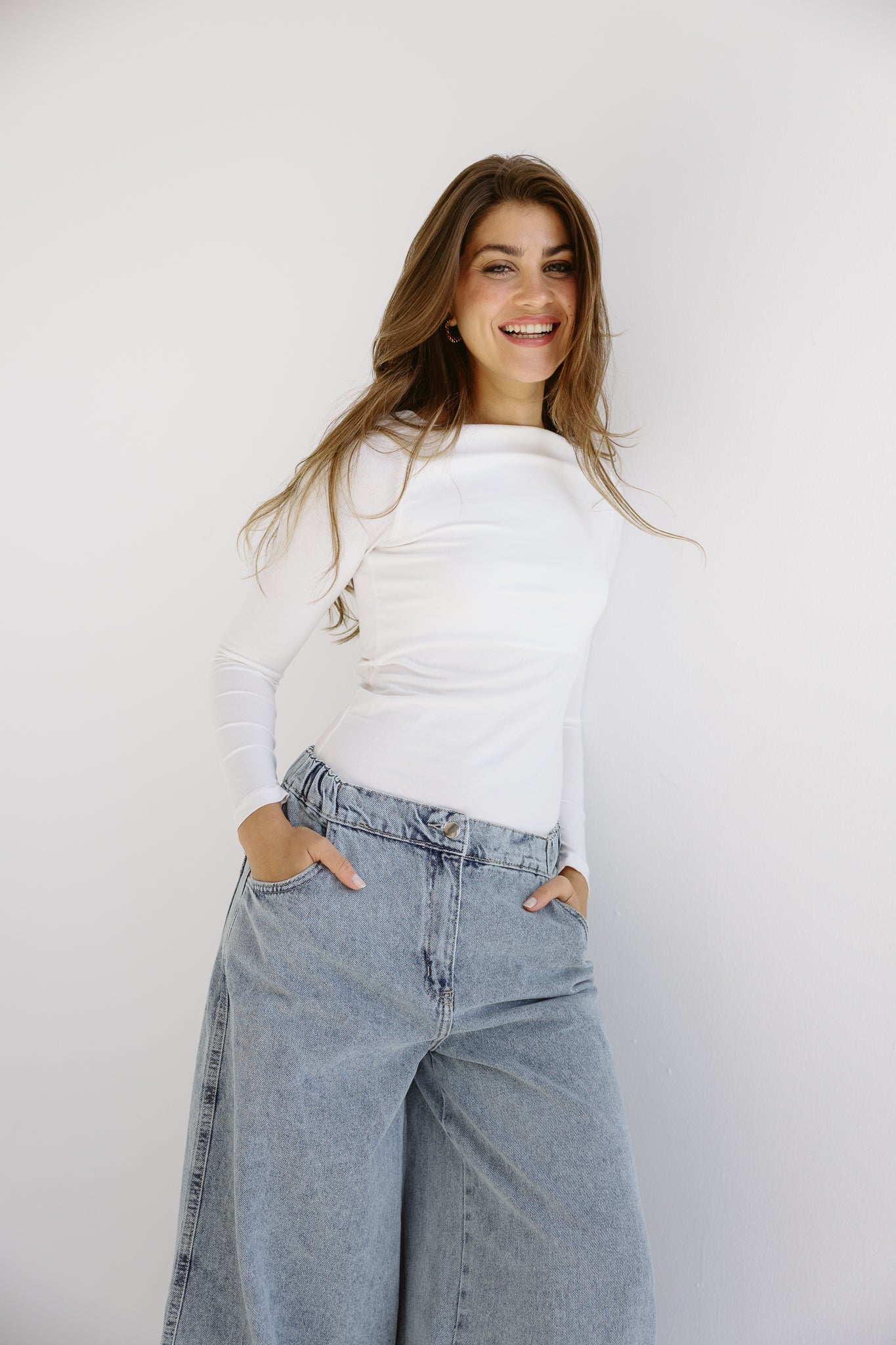 Wide Legs Jeans Pants ICE - AB ESSENTIALS