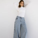 Wide Legs Jeans Pants ICE - AB ESSENTIALS