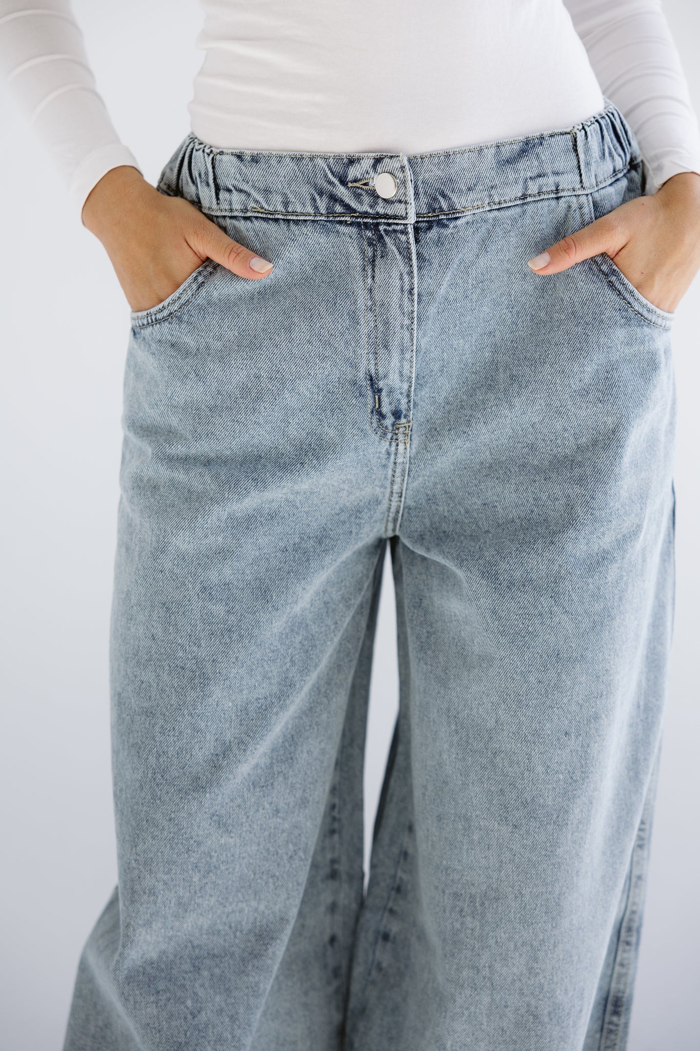 Wide Legs Jeans Pants ICE - AB ESSENTIALS
