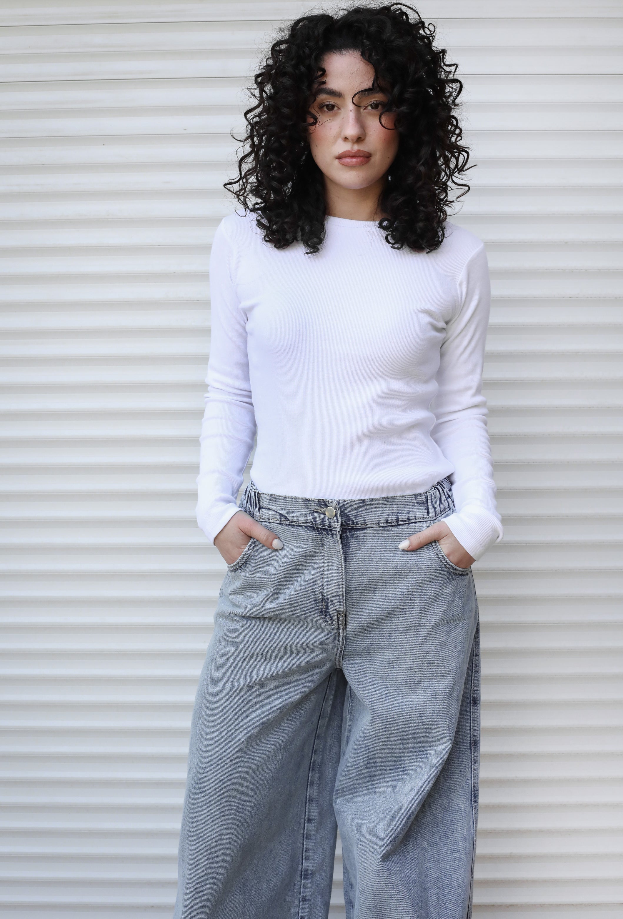 Wide Legs Jeans Pants ICE - AB ESSENTIALS