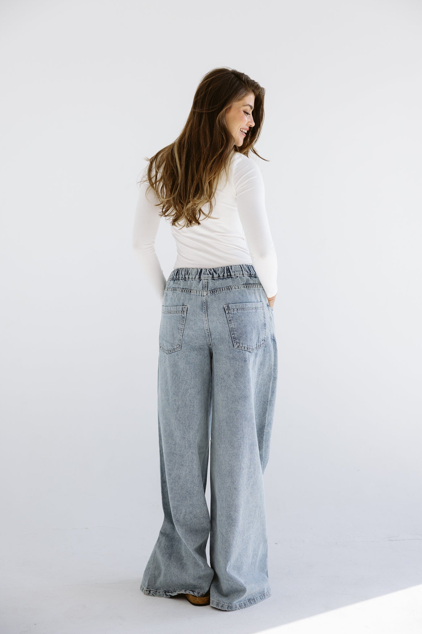 Wide Legs Jeans Pants ICE - AB ESSENTIALS