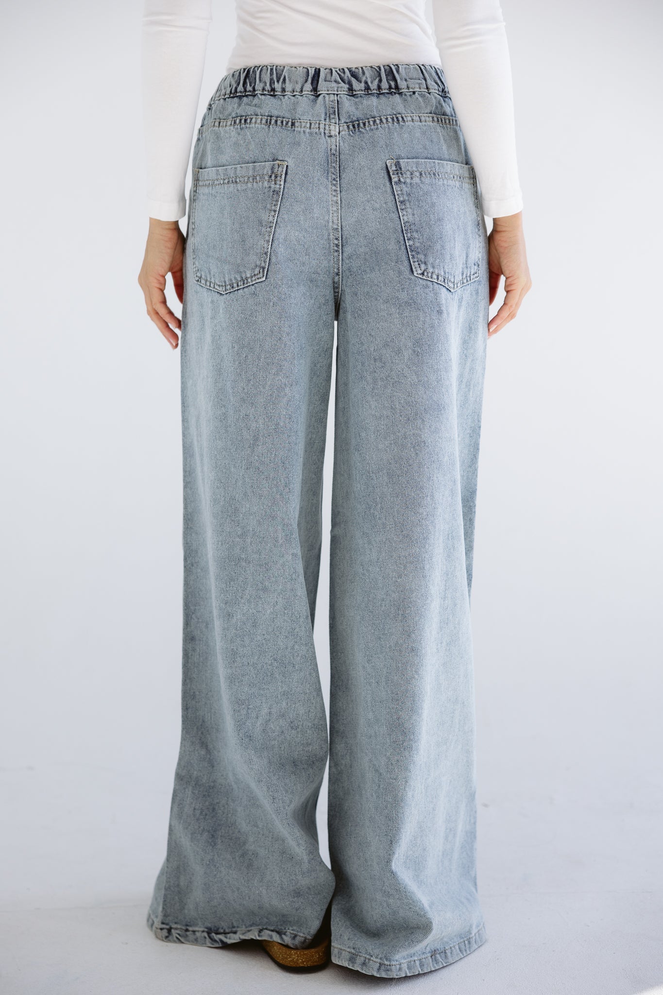 Wide Legs Jeans Pants ICE - AB ESSENTIALS