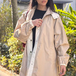 Windbreaker Coat Beige - AB ESSENTIALS