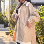 Windbreaker Coat Beige - AB ESSENTIALS