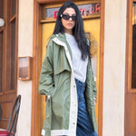 Windbreaker Coat Olive - AB ESSENTIALS
