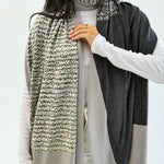 Words Wool Shawl - AB ESSENTIALS
