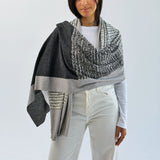 Words Wool Shawl - AB ESSENTIALS