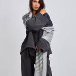 Words Wool Shawl - AB ESSENTIALS