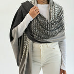 Words Wool Shawl - AB ESSENTIALS