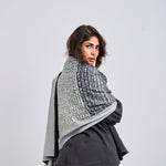 Words Wool Shawl - AB ESSENTIALS