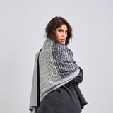 Words Wool Shawl - AB ESSENTIALS