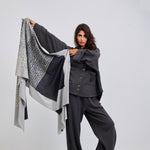 Words Wool Shawl - AB ESSENTIALS