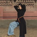 Wrap Tee Black - AB ESSENTIALS