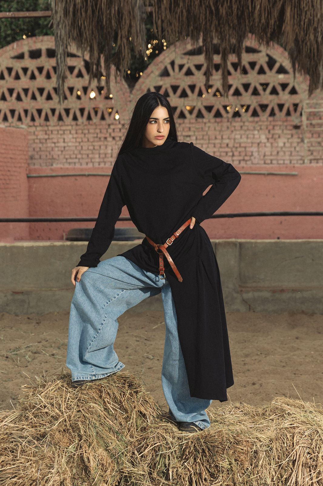 Wrap Tee Black - AB ESSENTIALS