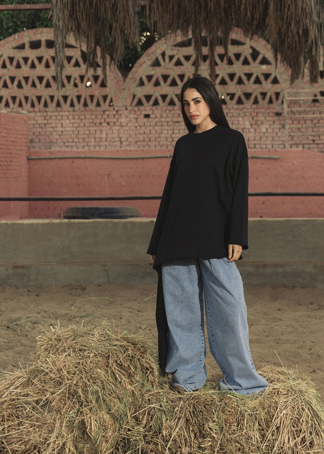 Wrap Tee Black - AB ESSENTIALS