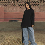 Wrap Tee Black - AB ESSENTIALS