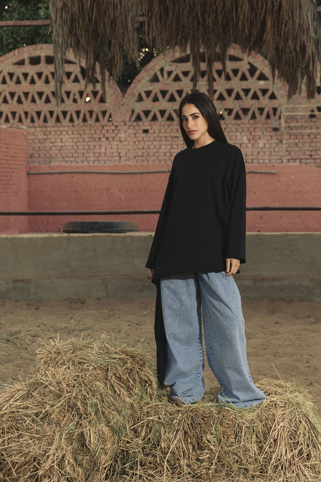 Wrap Tee Black - AB ESSENTIALS