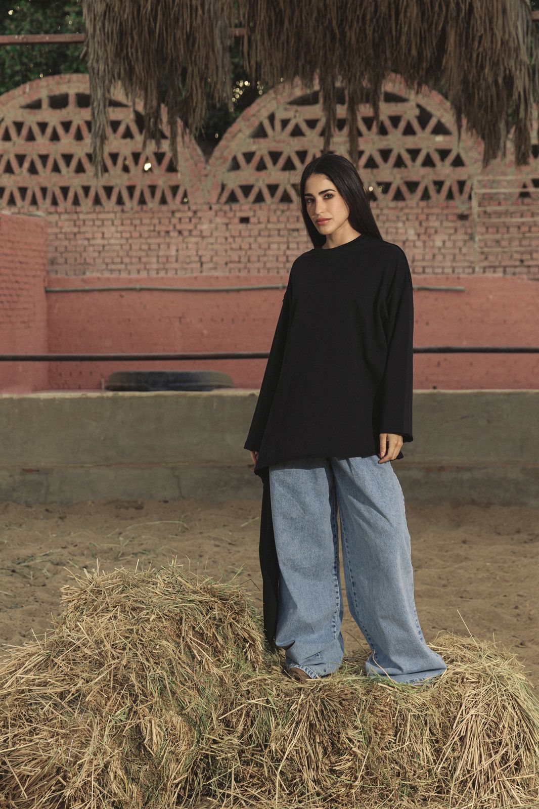 Wrap Tee Black - AB ESSENTIALS