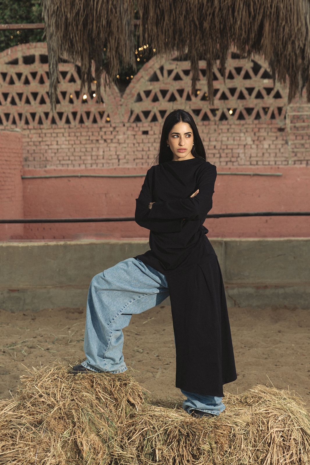 Wrap Tee Black - AB ESSENTIALS