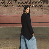 Wrap Tee Black - AB ESSENTIALS